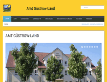 Tablet Screenshot of amt-guestrow-land.de